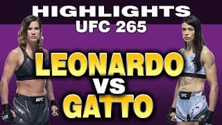 Victoria Leonardo vs Melissa Gatto - UFC 265 highlights