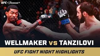 HEAD KICK KO 😱 | Malcolm Wellmaker vs. Otari Tanzilovi | UFC Fight Night Mini Fight Highlights