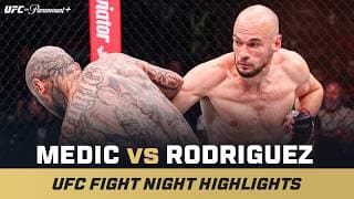 ROUND 1 TKO 🤯 | Uros Medic vs. Daniel Rodriguez | UFC Fight Night Mini Fight Highlights