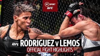 Marina Rodriguez v Amanda Lemos | Official Fight Highlights | Lemos packs that power!
