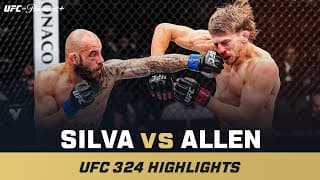 Down to the wire 🤔 | Arnold Allen vs. Jean Silva | UFC 324 Mini Fight Highlights