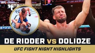 ROUND 1 TKO 😤 | Reinier de Ridder vs. Roman Dolidze | UFC Fight Night Mini Fight Highlights