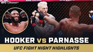 ROUND 1 TKO 😳 | Dan Hooker vs. Salahdine Parnasse | UFC Fight Night Mini Fight Highlights