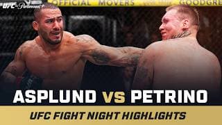 BACK AND FORTH 😮 | Vitor Petrino vs. Steven Asplund | UFC Fight Night Mini Fight Highlights