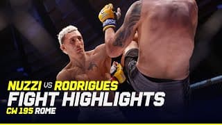 CRAZY TKO FINISH 🤯| Francesco Nuzzi vs. Lucas Rodrigues | CW 195 Rome FIGHT HIGHLIGHTS