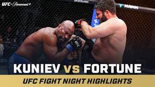 INSANE TKO 😳 | Rizvan Kuniev vs. Tyrell Fortune | UFC Fight Night Mini Fight Highlights