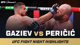 ROUND 2 KO 😳 | Shamil Gaziev vs. Brando Peričić | UFC Fight Night Mini Fight Highlights