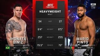 Mario Pinto vs Jhonata Diniz Fight Highlights 