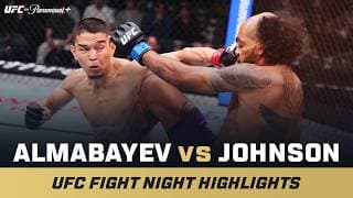 ROUND 3 SUB 🚨 | Asu Almabayev vs Charles Johnson | UFC Fight Night Mini Fight Highlights