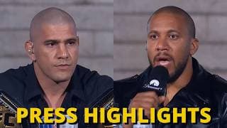 Alex Pereira vs Ciryl Gane - White House Press Conference Highlights