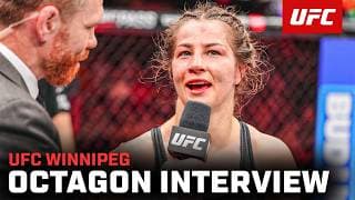 Jasmine Jasudavicius Octagon Interview | UFC Winnipeg