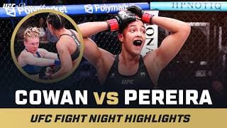 ROUND 2 KO 🚨 | Alice Pereira vs. Hailey Cowan | UFC Fight Night Mini Fight Highlights