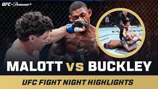 CRAZY KO 🤯 | Joaquin Buckley vs. Mike Malott | UFC Fight Night Mini Fight Highlights