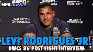 Levi Rodrigues Jr. sheds tears following UFC contract win after Dana White thanked him | DWC 86