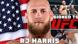 RJ Harris MMA Highlights- Signed to the UFC- Undefeated American Heavyweight Prospect