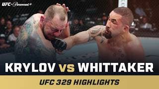 ROUND 3 TKO 😲 | Nikita Krylov vs. Robert Whittaker | UFC 329 Mini Fight Highlights