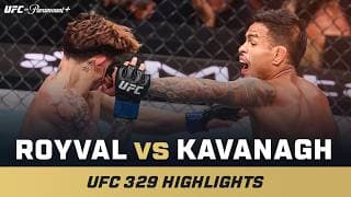 WHAT A FIGHT 🍿 | Brandon Royval vs. Lone'er Kavanagh | UFC 329 Mini Fight Highlights