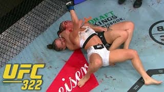 Erin Blanchfield submits Tracy Cortez on the UFC 322 prelims | ESPN MMA