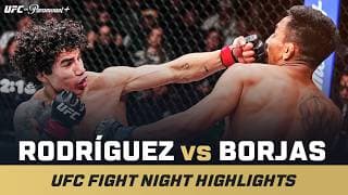CRAZY TKO 😲 | Imanol Rodríguez vs. Kevin Borjas | UFC Fight Night Mini Fight Highlights