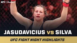 DECISION WIN 😳 | Jasmine Jasudavicius vs. Karine Silva | UFC Fight Night Mini Fight Highlights