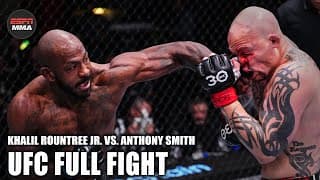 UFC FULL FIGHT: Khalil Rountree Jr. vs. Anthony Smith [Dec. 9, 2023] | ESPN MMA